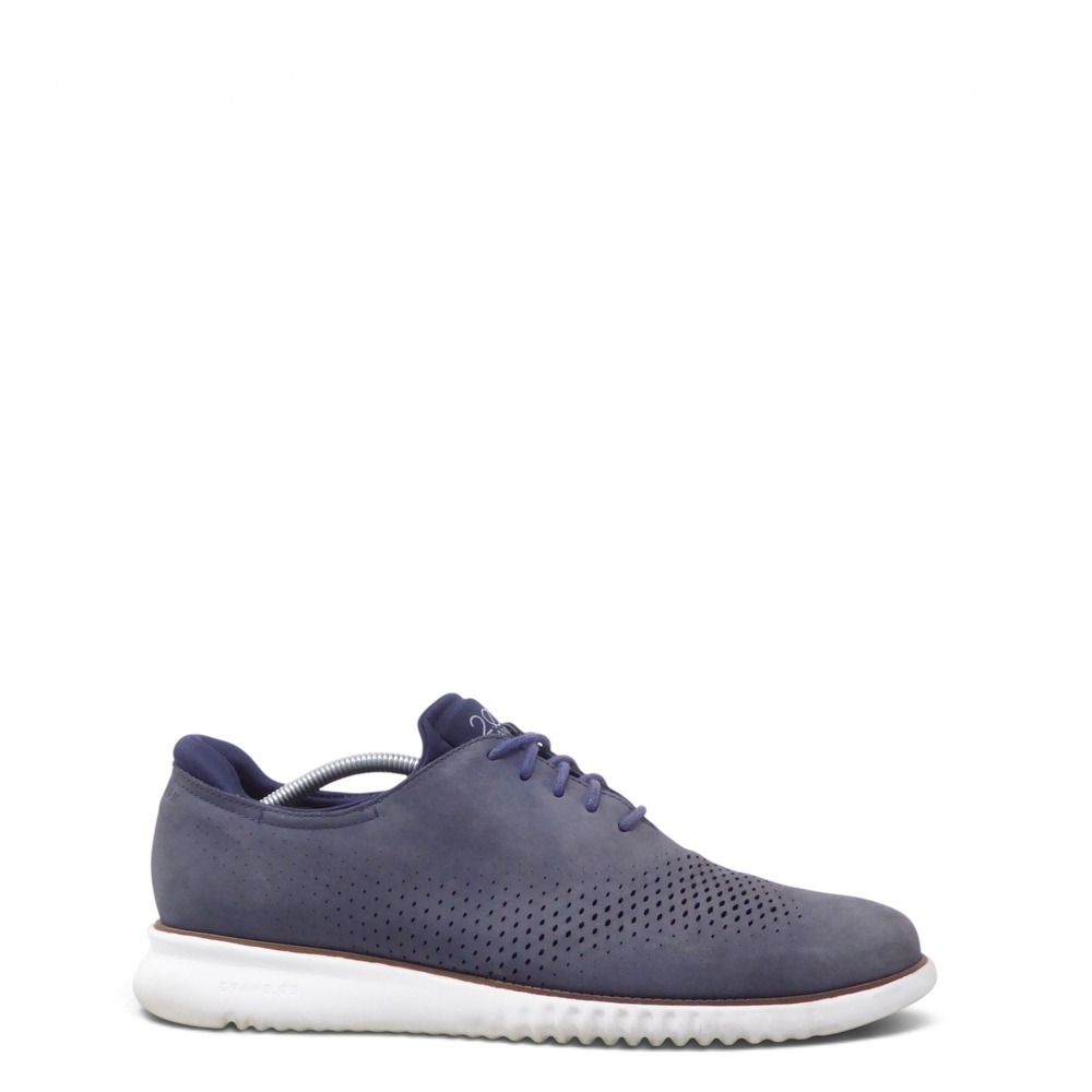 Cole Haan Mens 2.ZeroGrand Laser Wingtip Oxford Blue C23806 12M